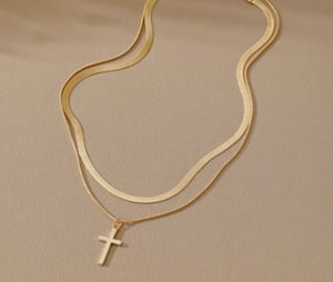 Gold Cross Necklace