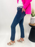 Mid-Rise Front Slit Straigh Jean