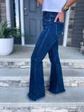 Quin Dark High Rise Flare Jeans