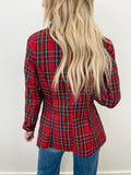 Red Plaid Blazer