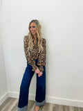 Claudia Leopard Print Top