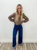 Claudia Leopard Print Top