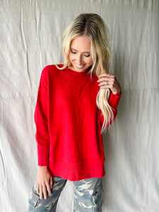 Sweet Charmer Red Sweater