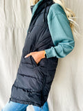 Draw You Close Black Puffer Vest