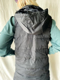 Draw You Close Black Puffer Vest