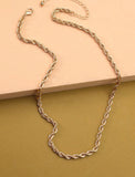 Gold Rope Chain Necklace