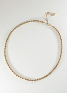 Gold Rope Chain Necklace