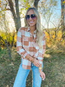 Carolina Camel Plaid Flannel