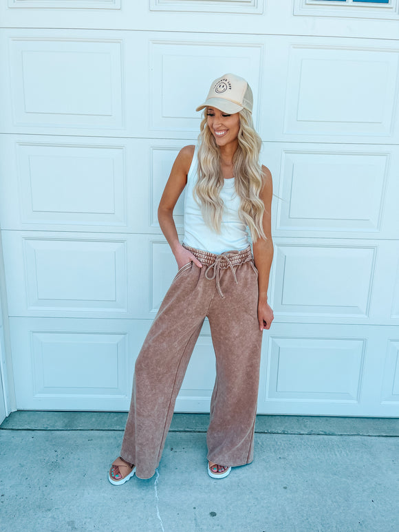 Lounge Camel Acid Wash Pants