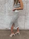 Napa Stripe Knit Skirt