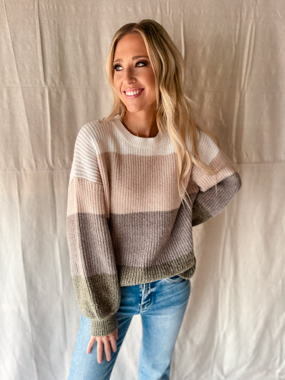 Maria Color Block Sweater