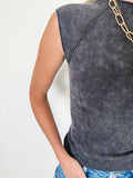 Grecian Neck Ribbed Tank
