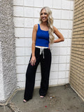 Lana Black Wide Leg Pants