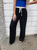 Lana Black Wide Leg Pants