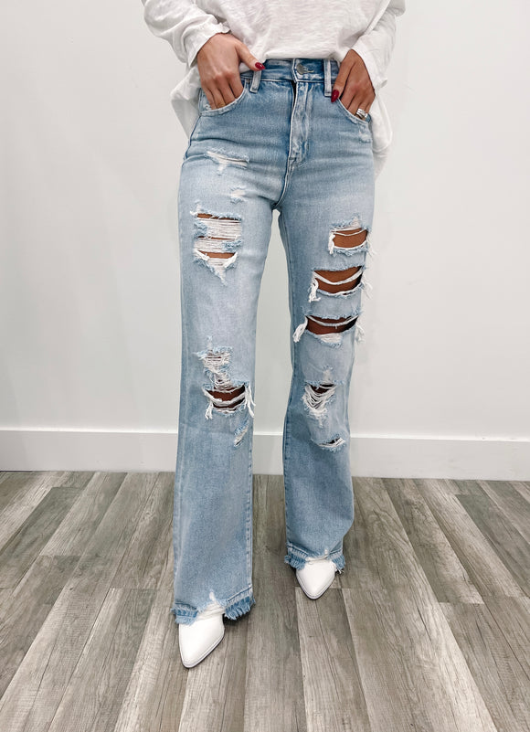 Alessia Distressed Vintage Jeans