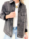 Vintage Black/Charcoal Shirt Jacket