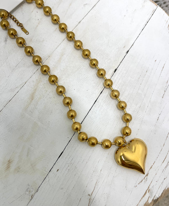 Gold Heart Necklace