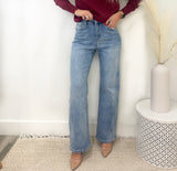 Bursting With Blue Wide Leg Jean