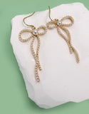 Pearl Bow Dangle Earrings (COMING SOON)