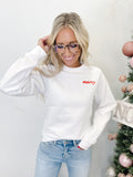 Stay Merry White Sweatshirt