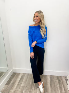 Blue Pocket Sweater