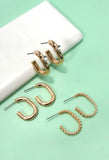 Bold Balance Huggle Trio Earring Set