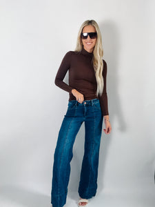 Coffee Bean Jersey Long Sleeve Top