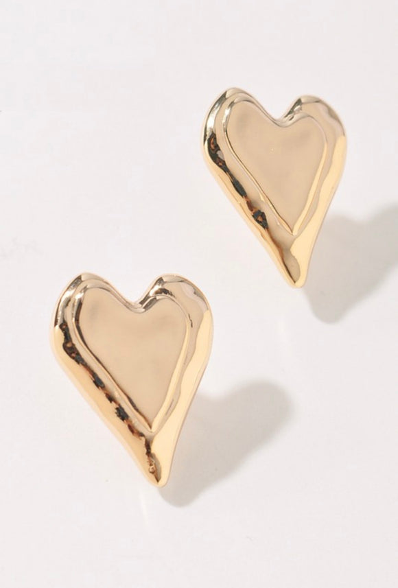 Heart Stud Earrings