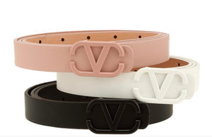 Matte Colored Skinny Belts- 5 Colors